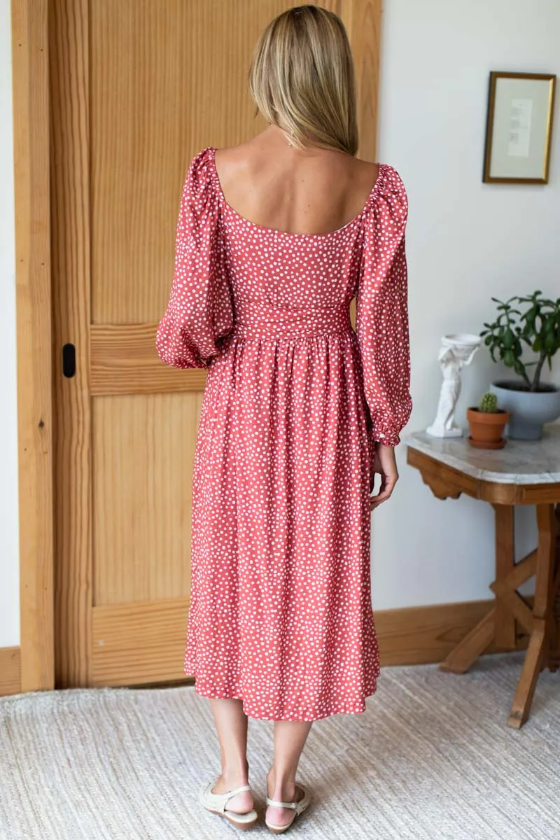 Hazel Dress - Painted Dot Spice sold by Emerson Fry product image thumbnail 2