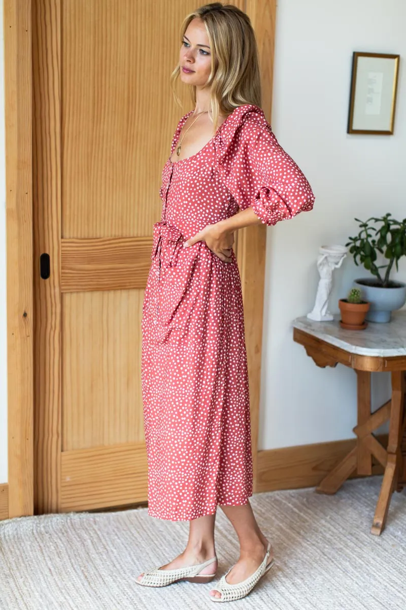 Hazel Dress - Painted Dot Spice sold by Emerson Fry product image thumbnail 5