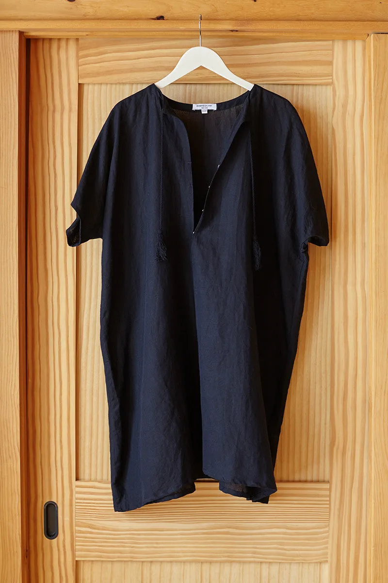 Organic Linen Caftan - Black sold by Emerson Fry product image thumbnail 3