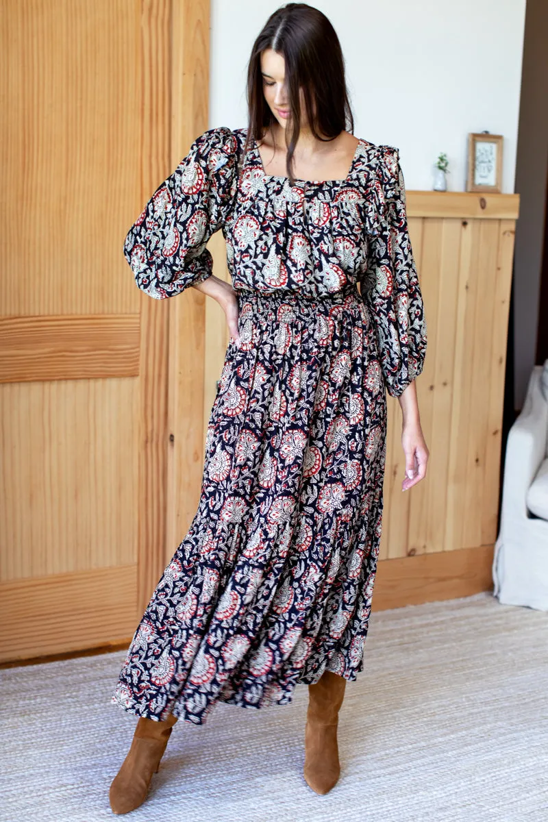 Shirred Skirt - Thalia Satin sold by Emerson Fry product image thumbnail 5