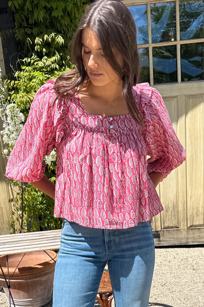 Adelina Blouse - Rosey Organic sold by Emerson Fry