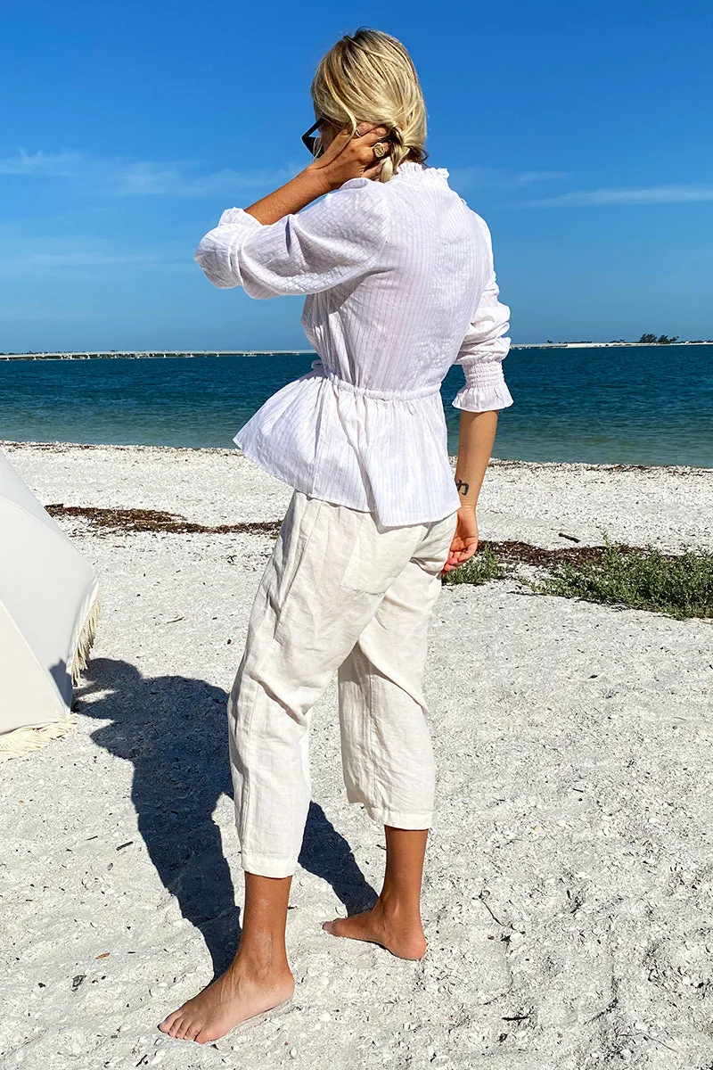 Lucybella Top - White Lurex sold by Emerson Fry product image thumbnail 5