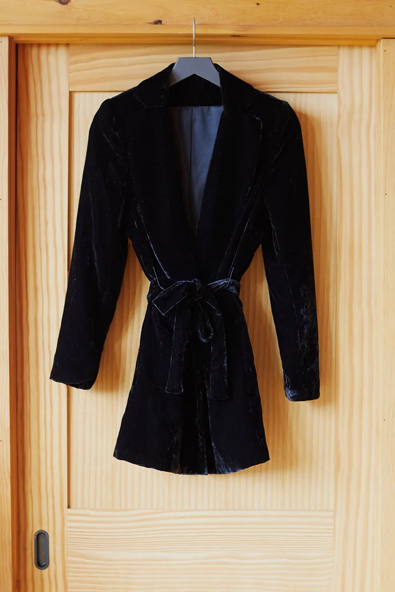 Long Jacket - Black Velvet sold by Emerson Fry product image thumbnail 4