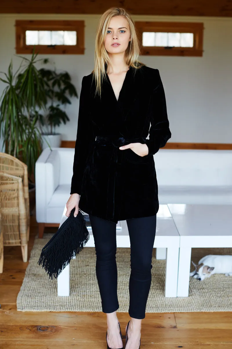 Long Jacket - Black Velvet sold by Emerson Fry product image thumbnail 5