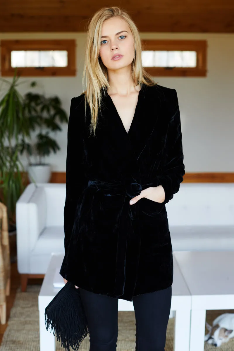 Long Jacket - Black Velvet sold by Emerson Fry