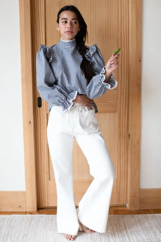 Tulip Wide Leg - Ivory Hemp Organic sold by Emerson Fry