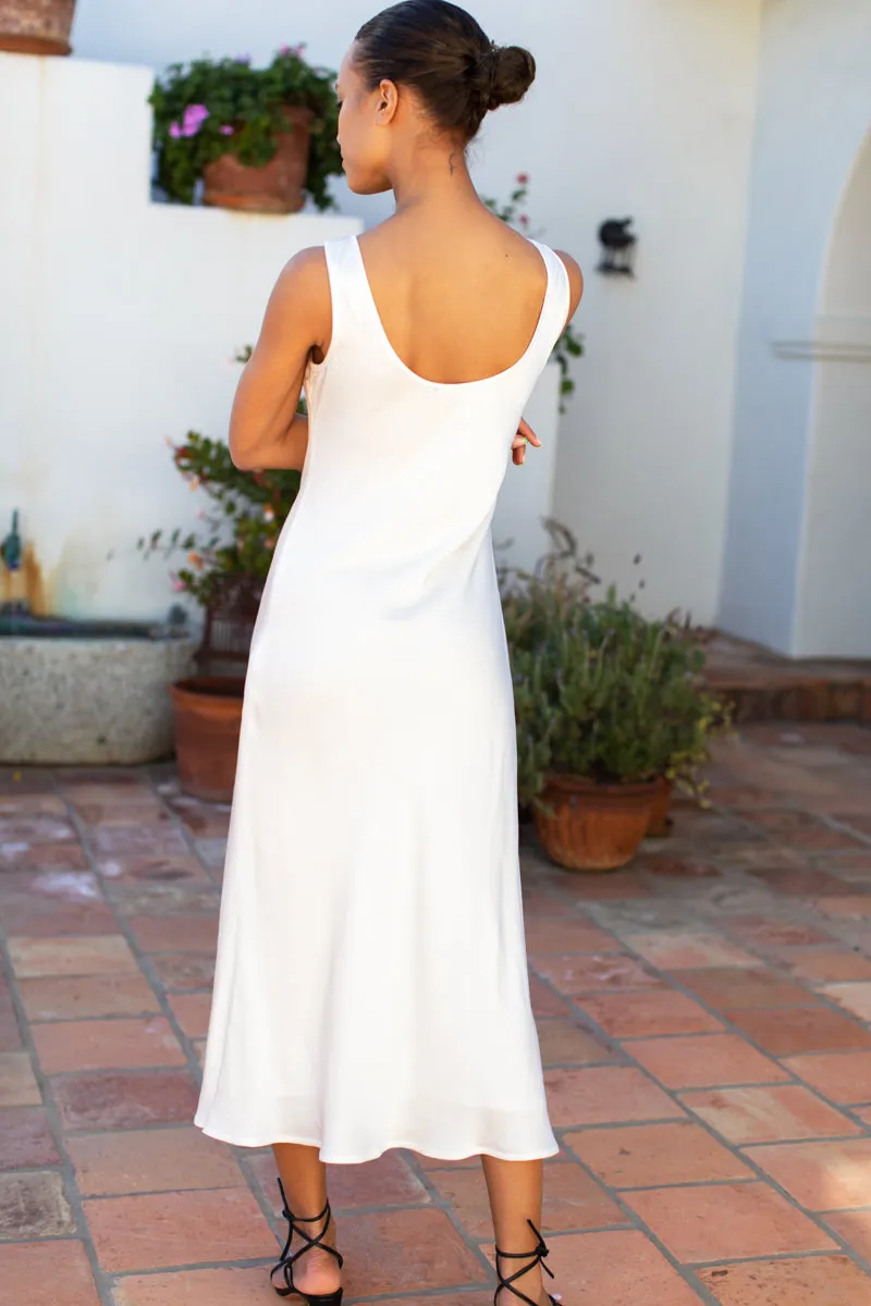 Bias Cut Dress - White Satin sold by Emerson Fry product image thumbnail 2