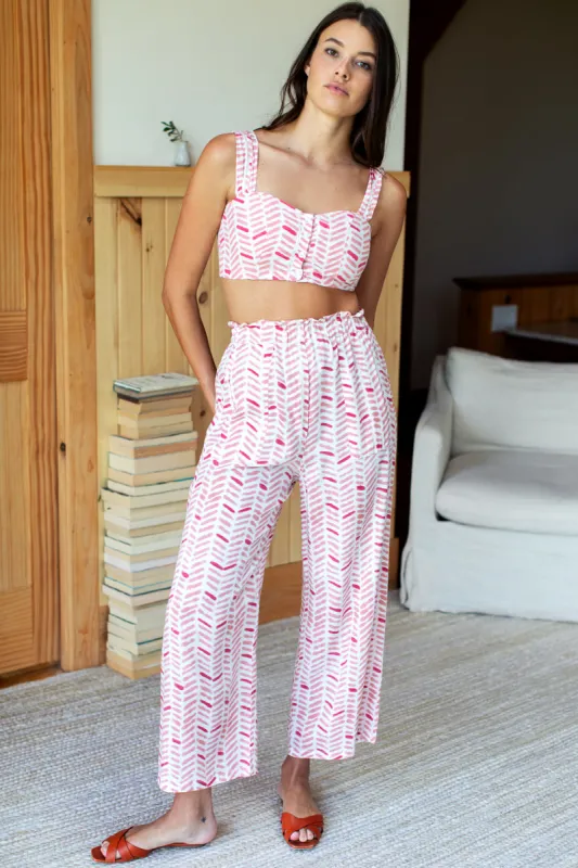 Printed Pant - Chevron Blush sold by Emerson Fry