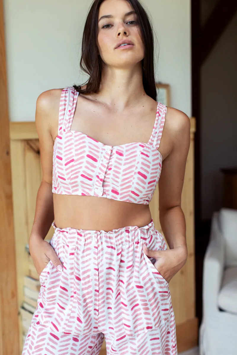 Printed Pant - Chevron Blush sold by Emerson Fry product image thumbnail 5