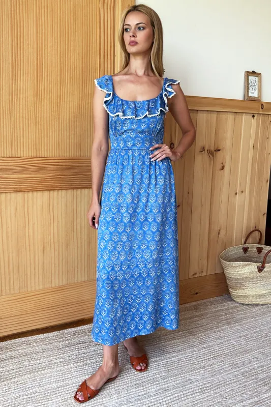 St. Jean Dress - Blue Crown Flower sold by Emerson Fry