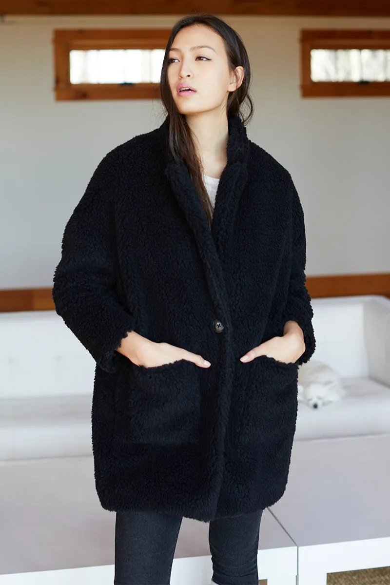 Teddy Bear Coat - Black sold by Emerson Fry product image thumbnail 3