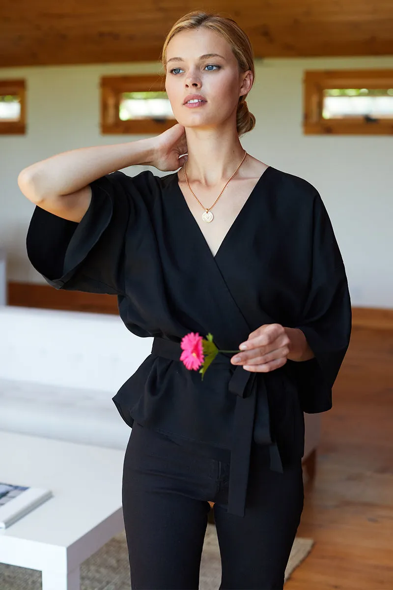 Wrap Top - Black sold by Emerson Fry product image thumbnail 4