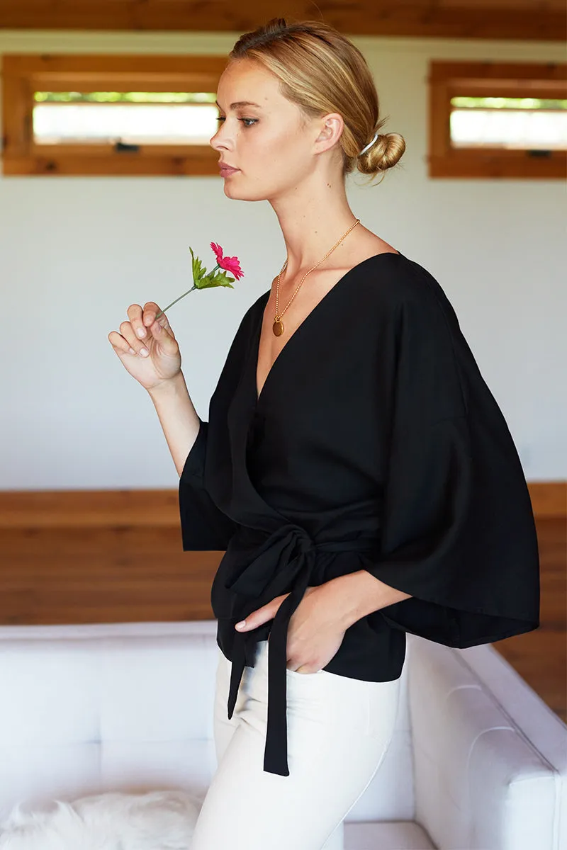 Wrap Top - Black sold by Emerson Fry product image thumbnail 2
