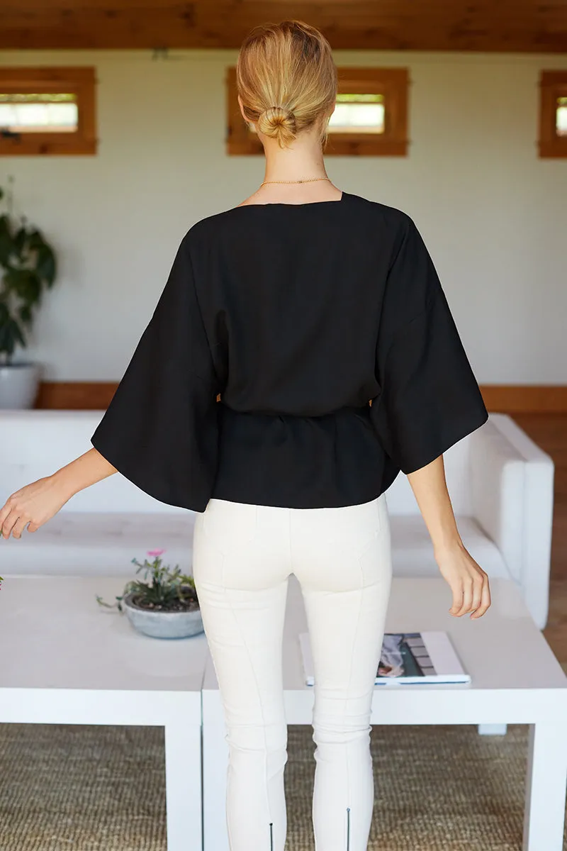 Wrap Top - Black sold by Emerson Fry product image thumbnail 5