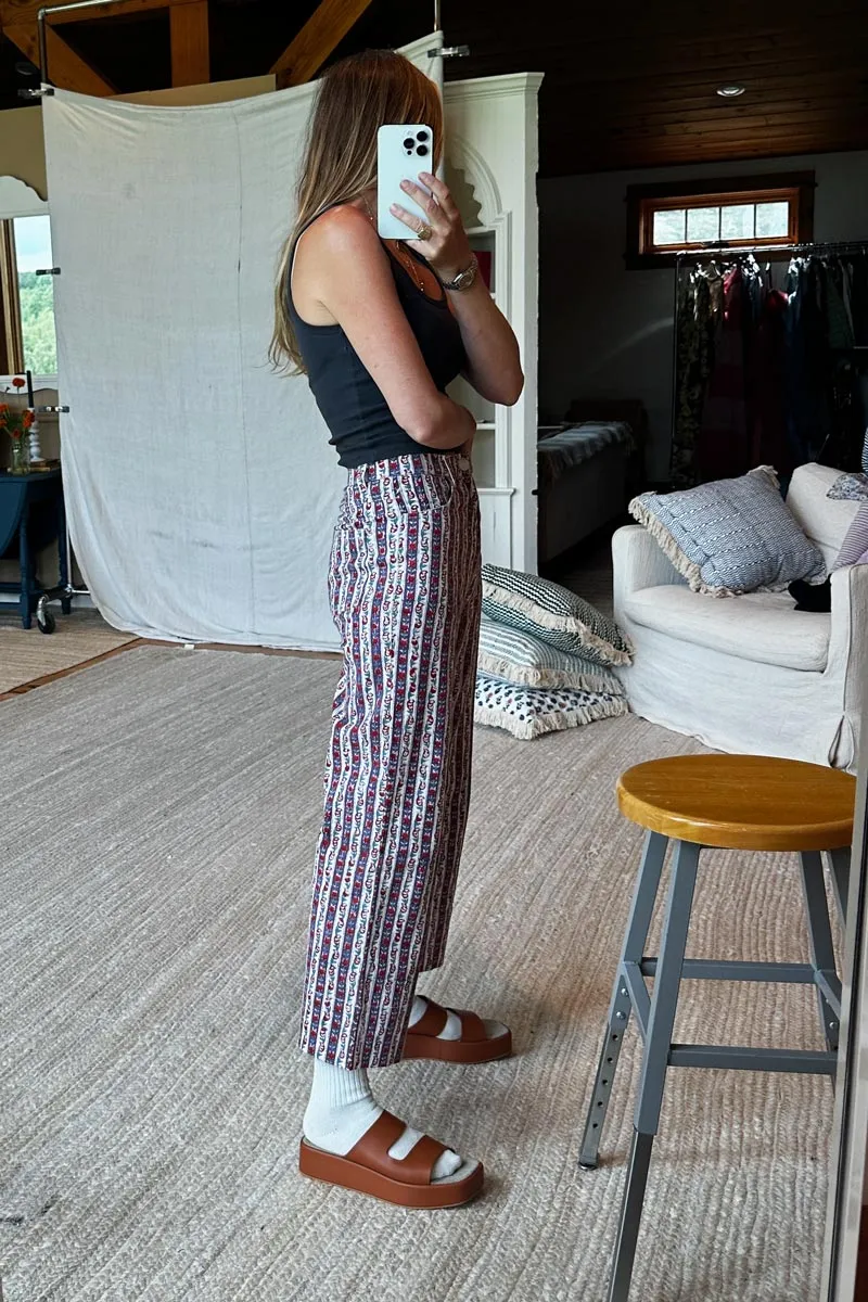 Everyday Pant - Vintage Floral Stripe sold by Emerson Fry product image thumbnail 4