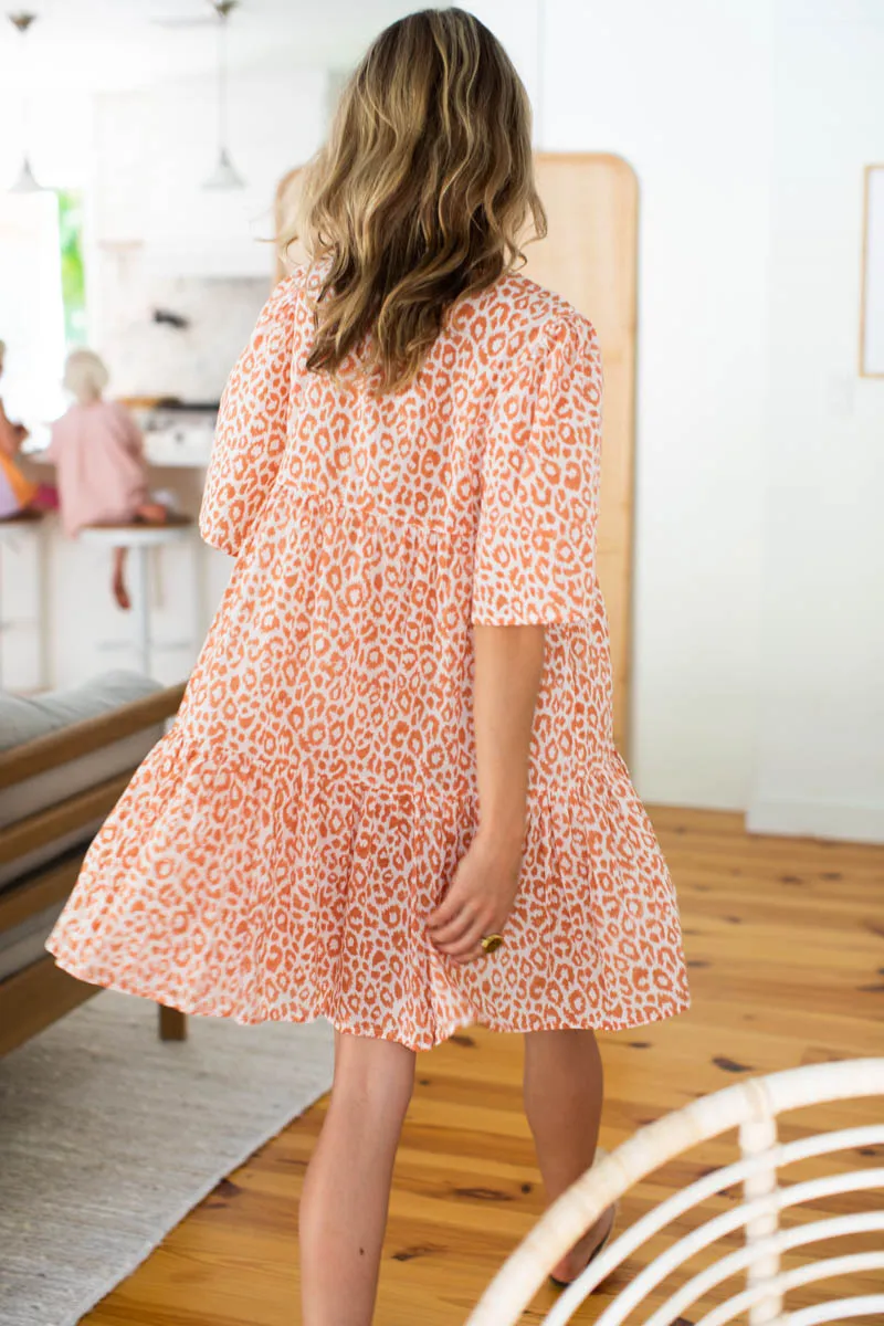 Isla Dress - Sunbaked Leopard Organic sold by Emerson Fry product image thumbnail 3