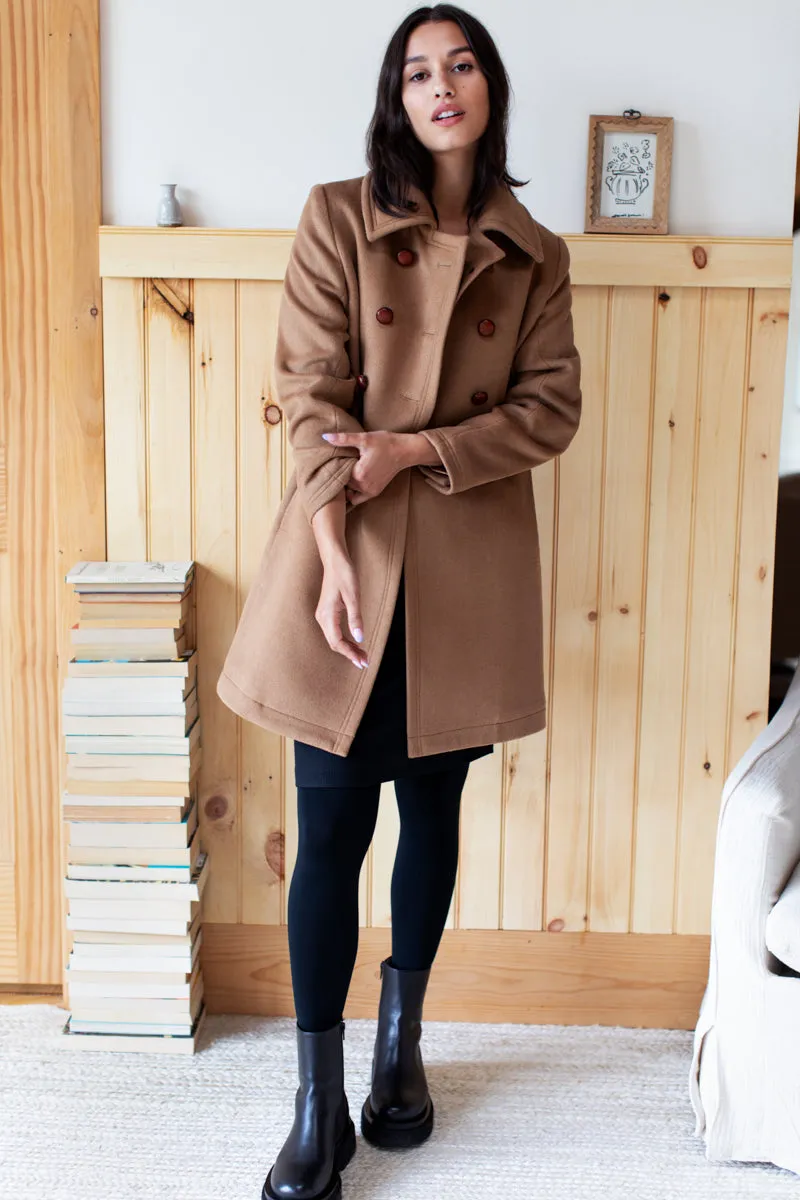 Bon Peacoat - Camel Wool Cashmere sold by Emerson Fry product image thumbnail 5