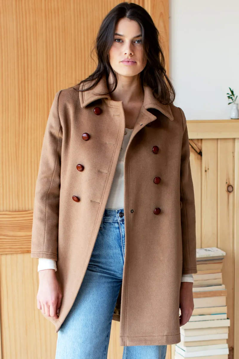 Bon Peacoat - Camel Wool Cashmere sold by Emerson Fry product image thumbnail 3