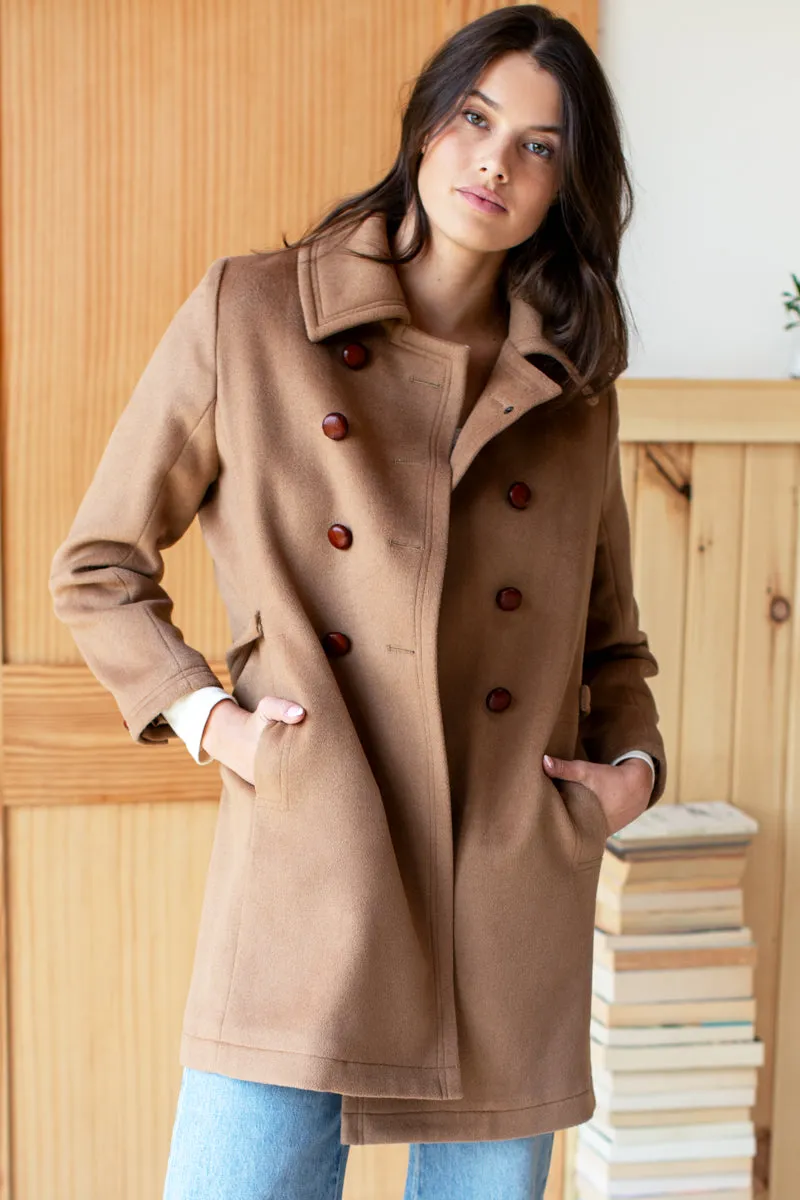 Bon Peacoat - Camel Wool Cashmere sold by Emerson Fry product image thumbnail 2
