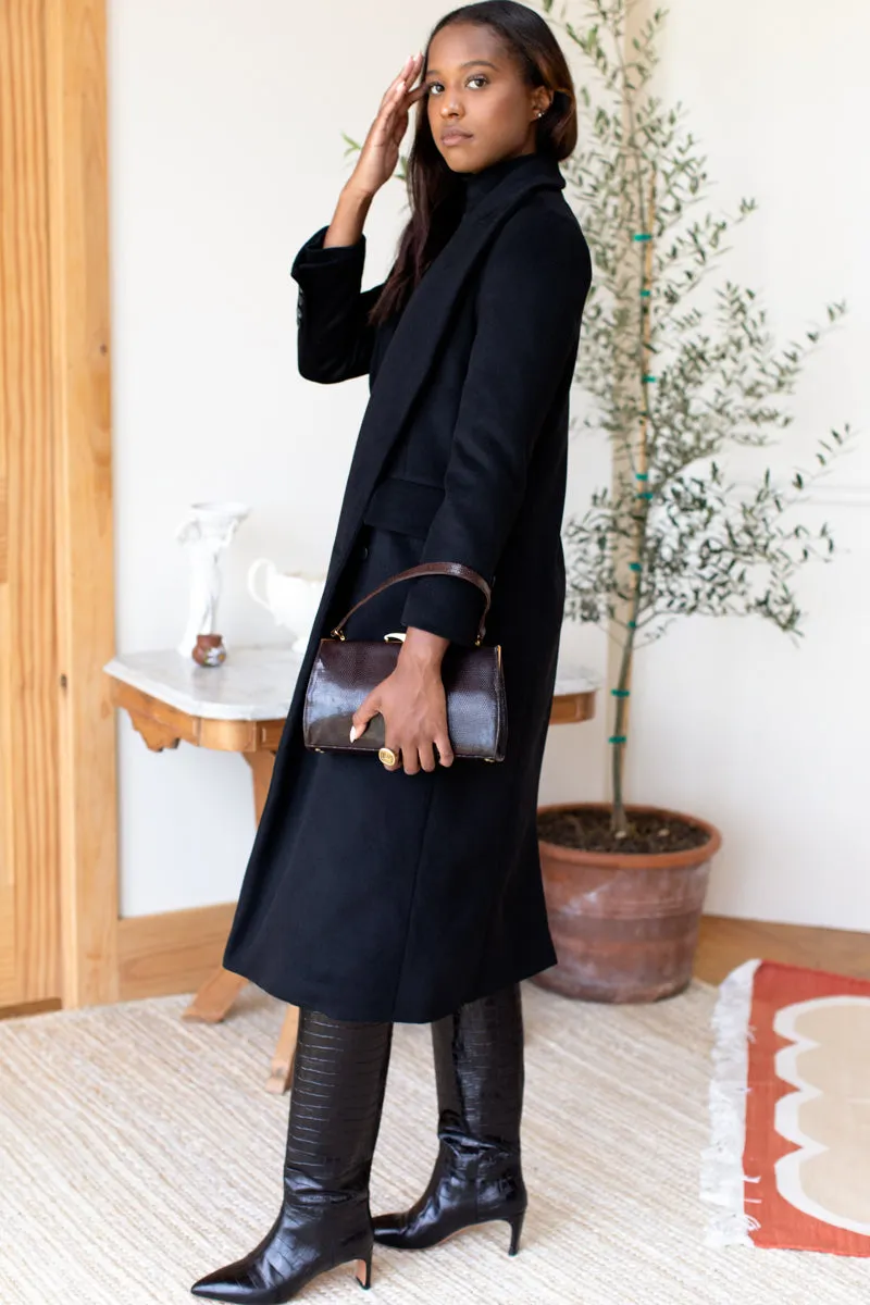 Julius Long Coat - Black Wool Cashmere sold by Emerson Fry product image thumbnail 3