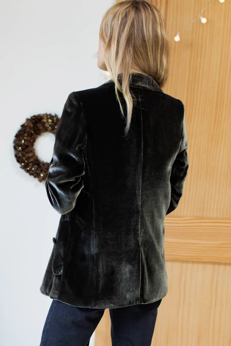 Emerson Tux Jacket - Bark Silk Velvet sold by Emerson Fry product image thumbnail 5