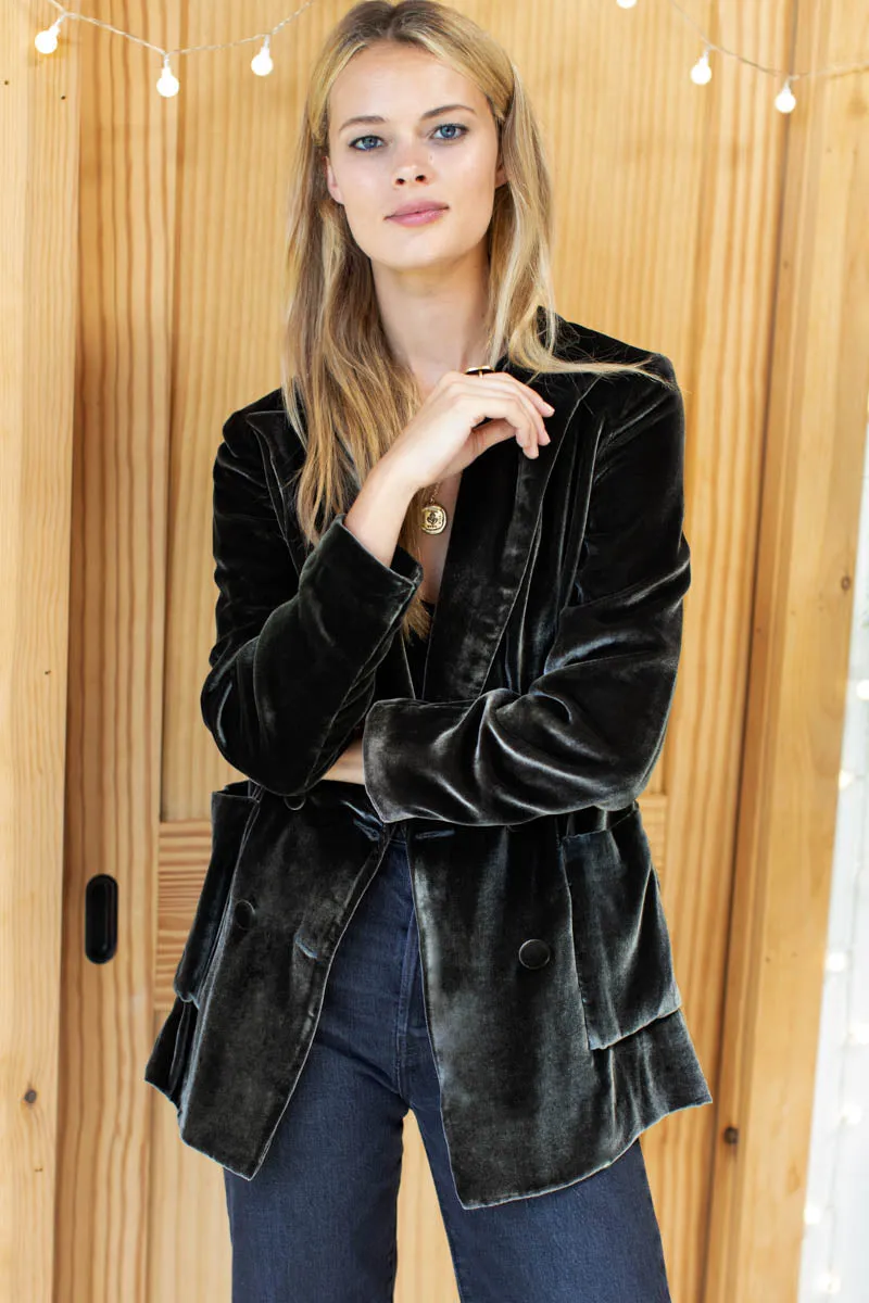 Emerson Tux Jacket - Bark Silk Velvet sold by Emerson Fry product image thumbnail 4