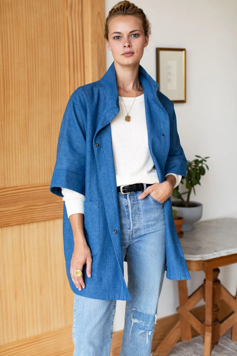 Denim Layering Jacket Shell - Indigo Denim sold by Emerson Fry product image thumbnail 2