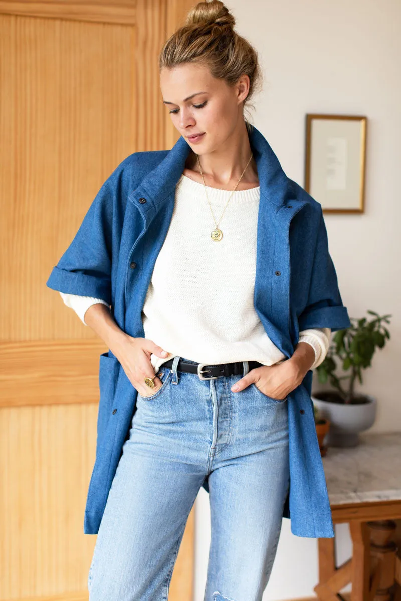 Denim Layering Jacket Shell - Indigo Denim sold by Emerson Fry product image thumbnail 5