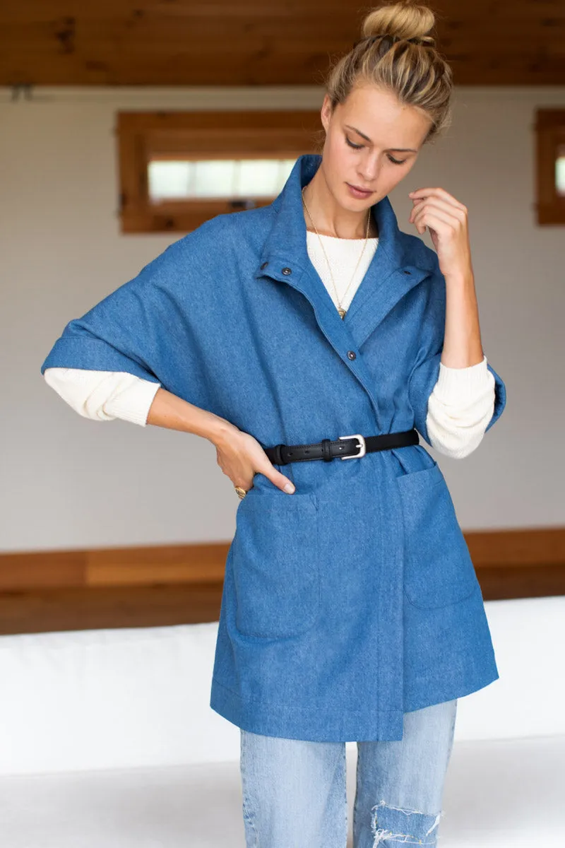 Denim Layering Jacket Shell - Indigo Denim sold by Emerson Fry product image thumbnail 4