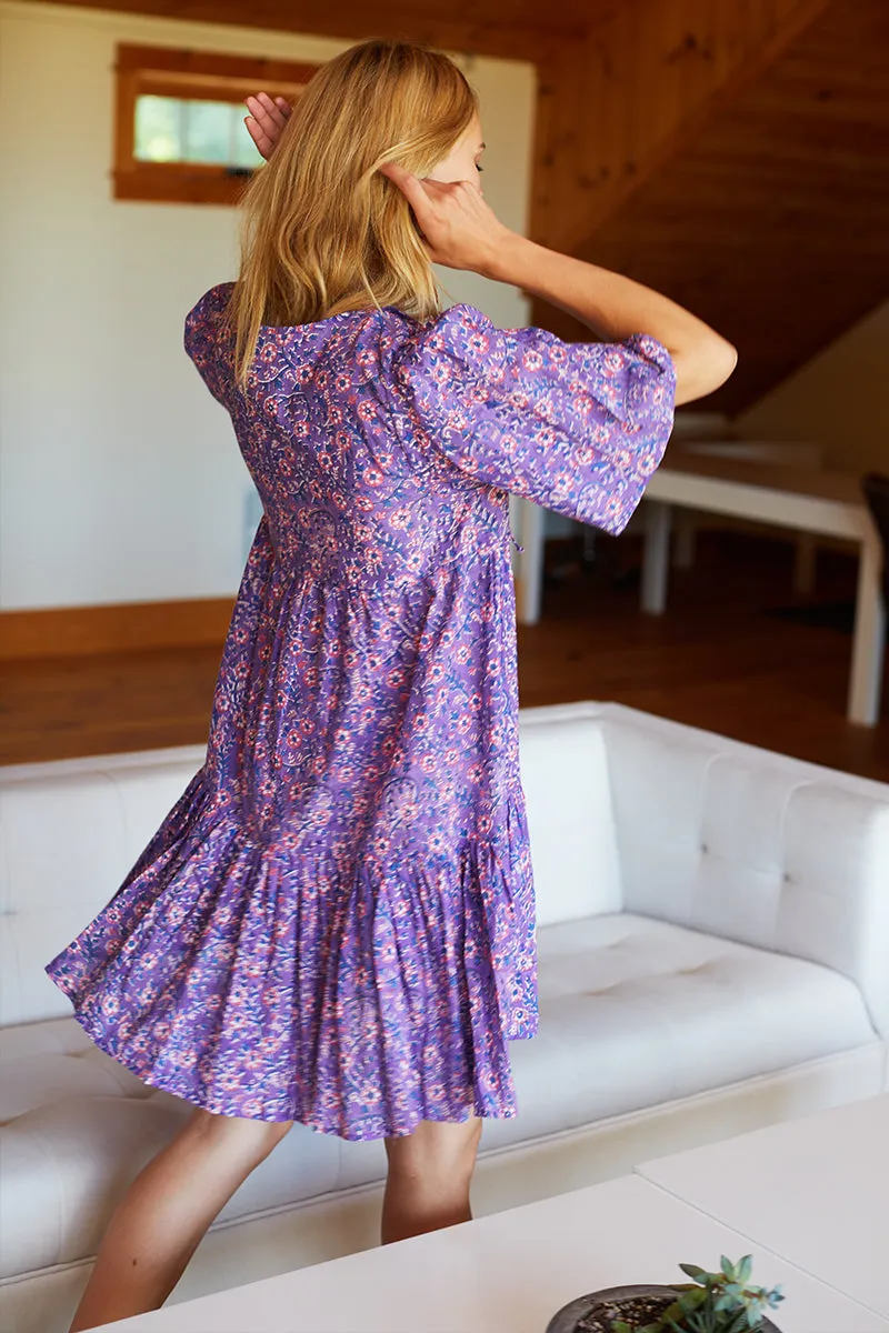 Isla Dress - Violet Wildflower Organic sold by Emerson Fry product image thumbnail 3