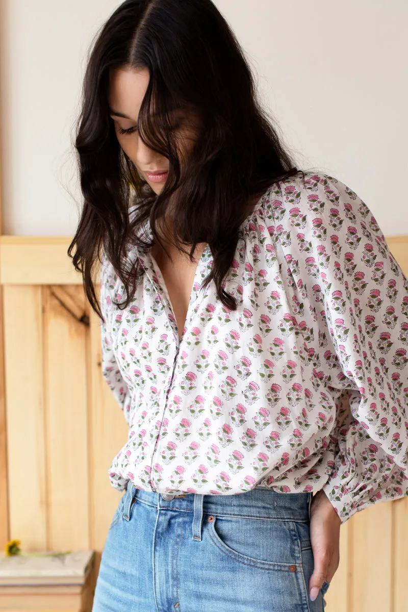 Frances Blouse - Rosey Flowers Organic sold by Emerson Fry product image thumbnail 4