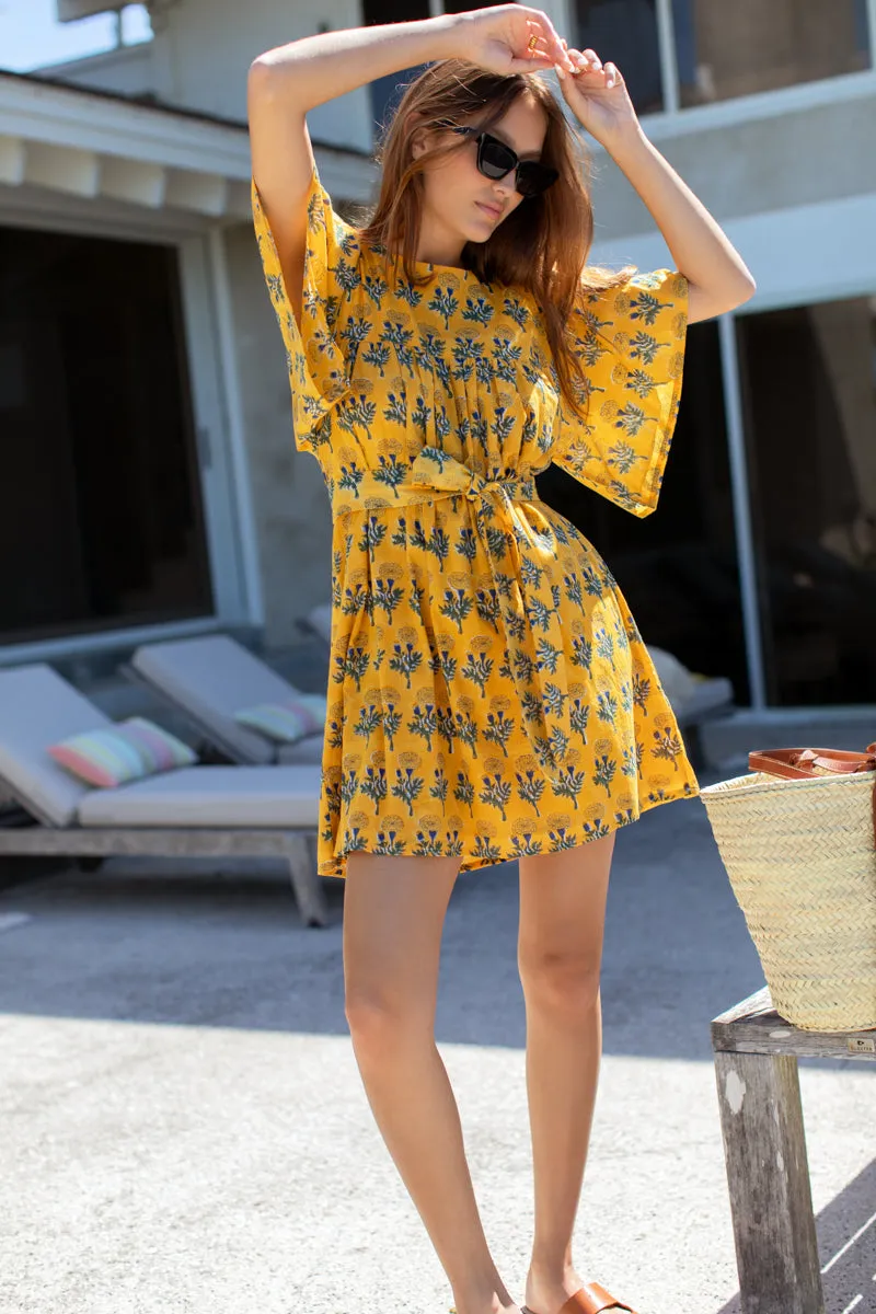 Basalie Dress - Big Marigolds Yellow Organic sold by Emerson Fry product image thumbnail 4