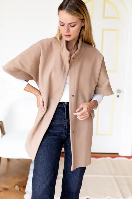 Layering Jacket - Camel Wool Cashmere sold by Emerson Fry