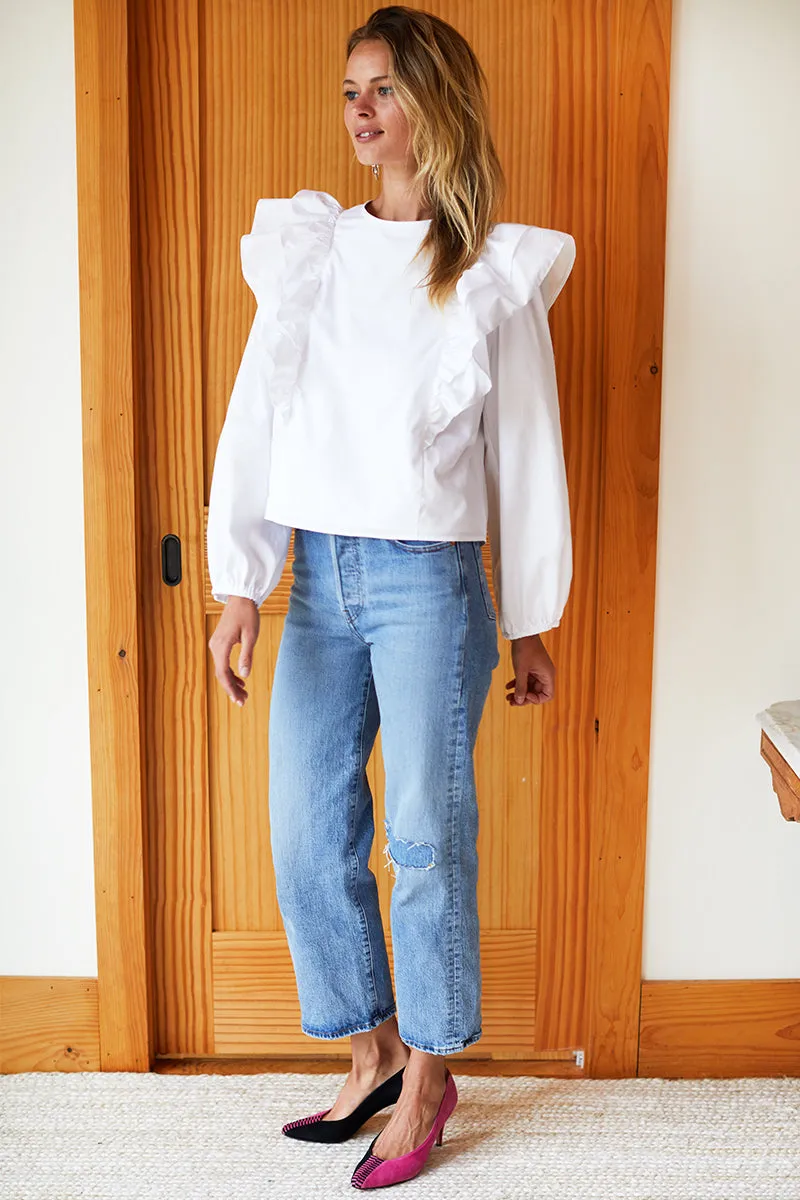 Filipa Blouse - White Poplin sold by Emerson Fry product image thumbnail 2