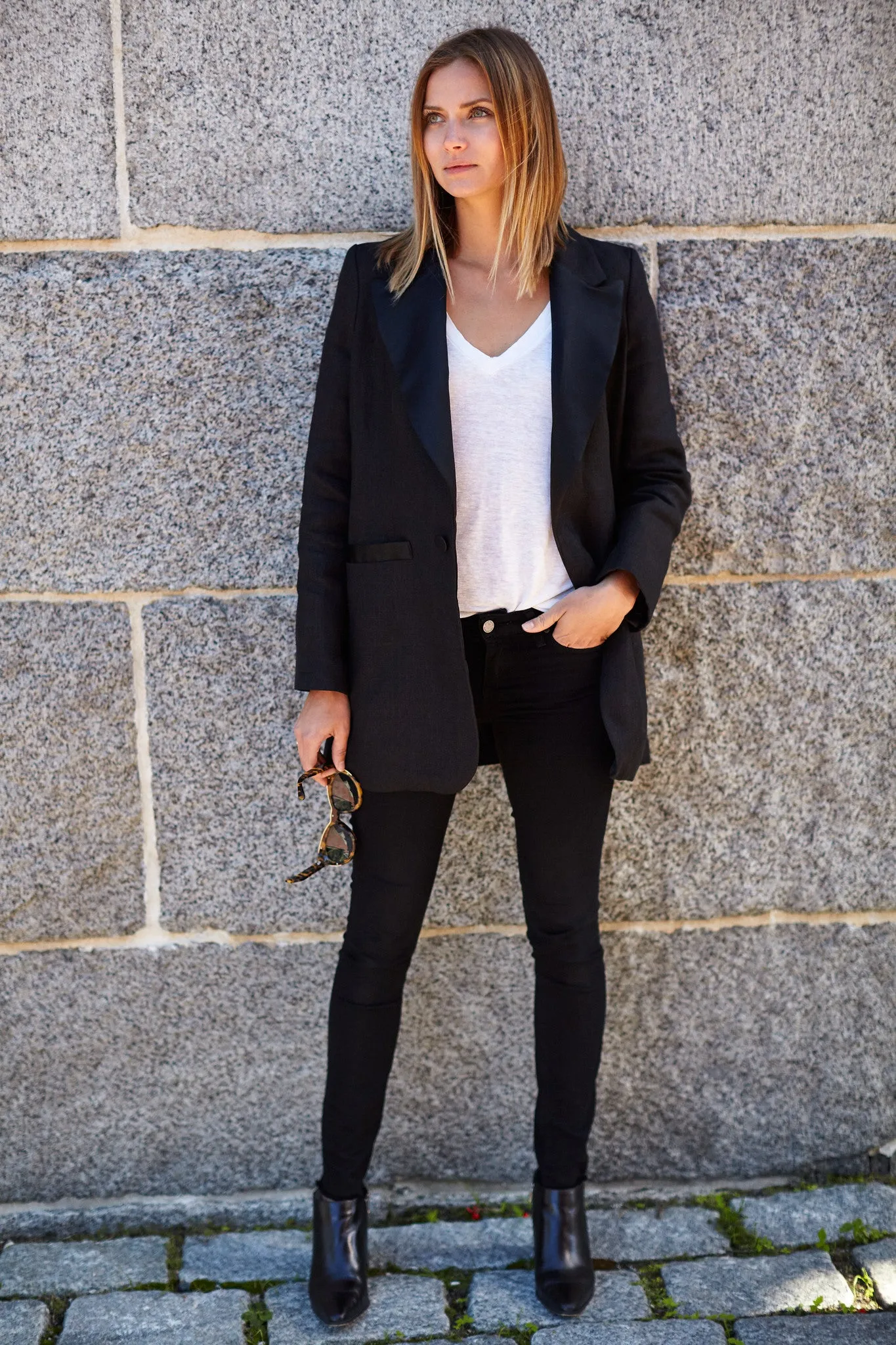 Linen Tux Jacket - Black sold by Emerson Fry product image thumbnail 5