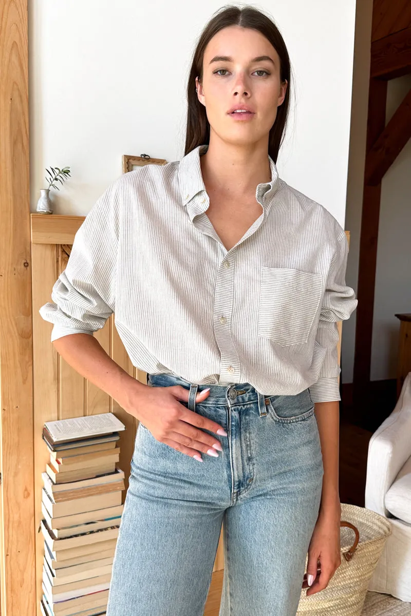 Ryan Shirt - Light Grey Stripe sold by Emerson Fry product image thumbnail 3