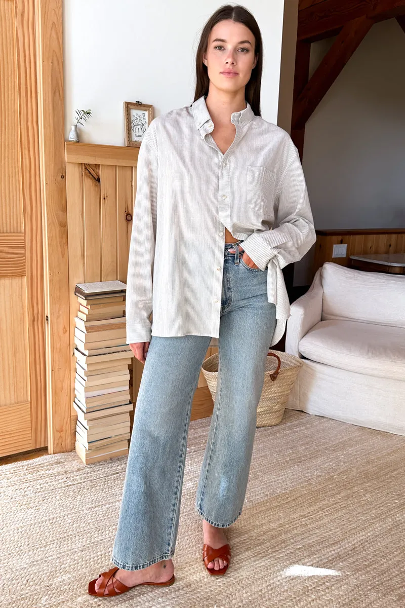 Ryan Shirt - Light Grey Stripe sold by Emerson Fry product image thumbnail 2