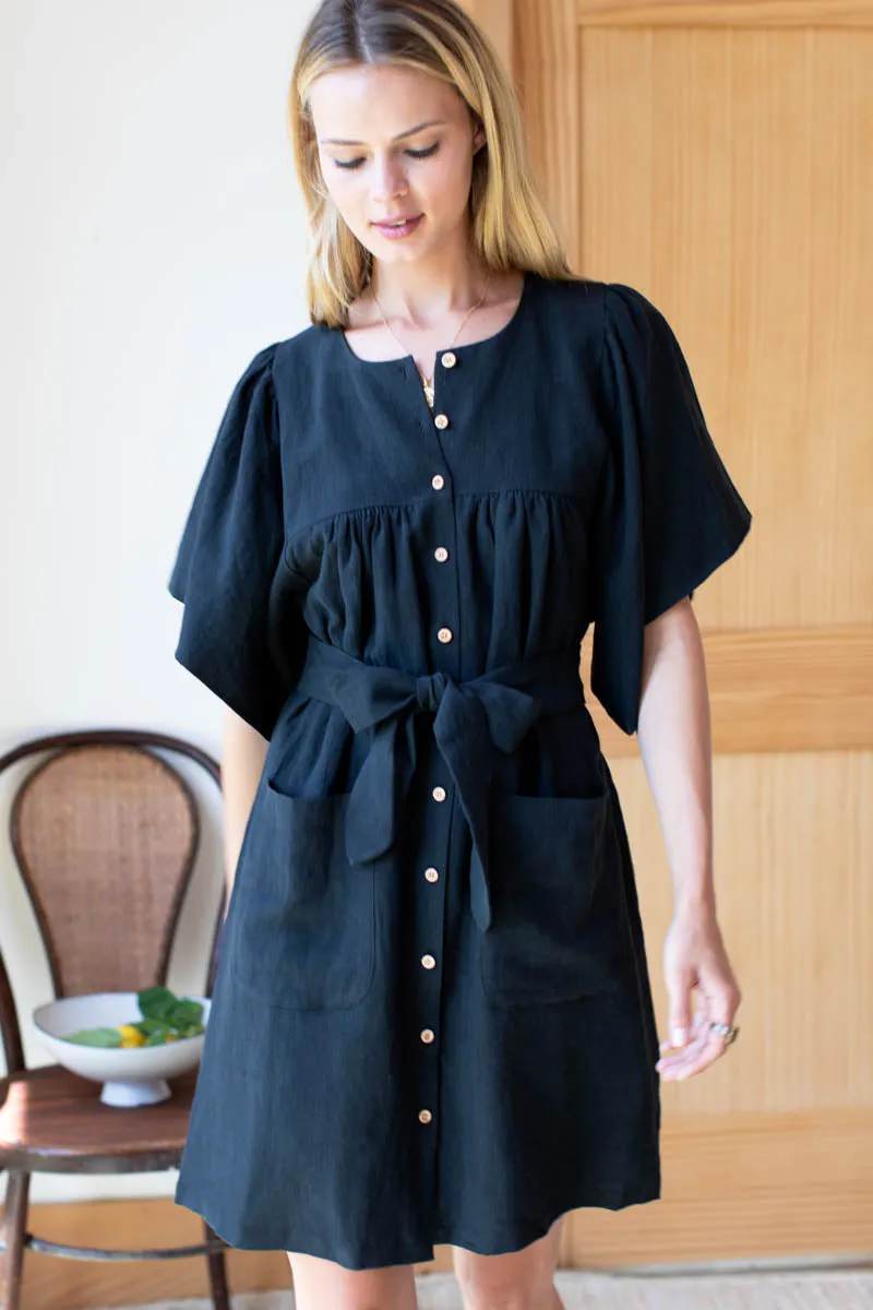 Marion Button Dress - Black sold by Emerson Fry product image thumbnail 2