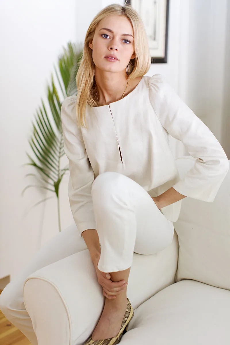London Top - Metallic Ivory sold by Emerson Fry product image thumbnail 2