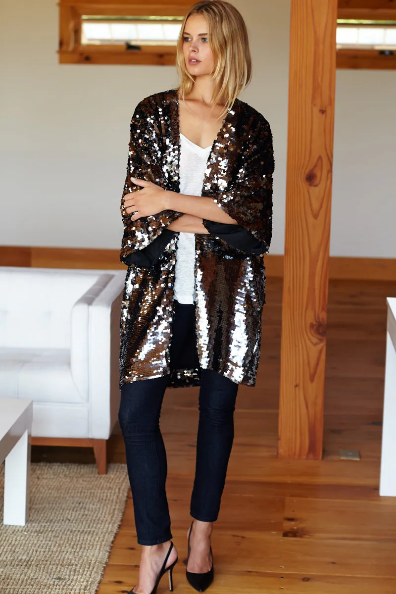 Sequin Jacket - Gunmetal Sequins sold by Emerson Fry product image thumbnail 3