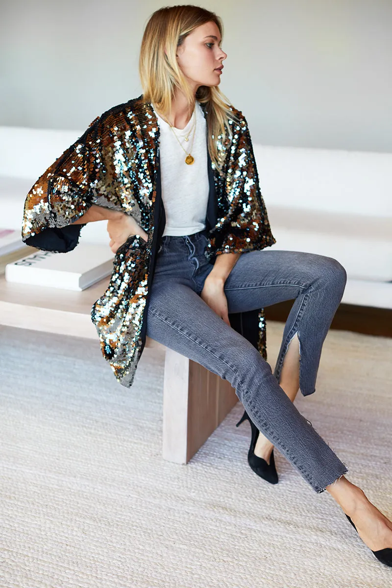 Sequin Jacket - Gunmetal Sequins sold by Emerson Fry product image thumbnail 5