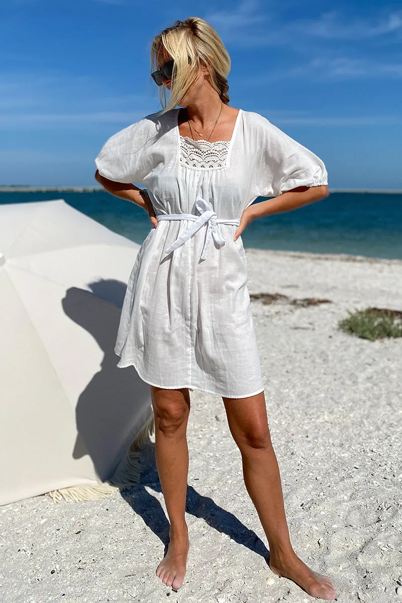 Rosemary Dress - White Organic sold by Emerson Fry product image thumbnail 4