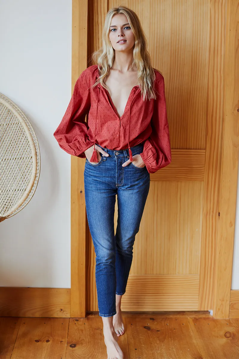 Bardot Top - Grenadine Dots sold by Emerson Fry product image thumbnail 2