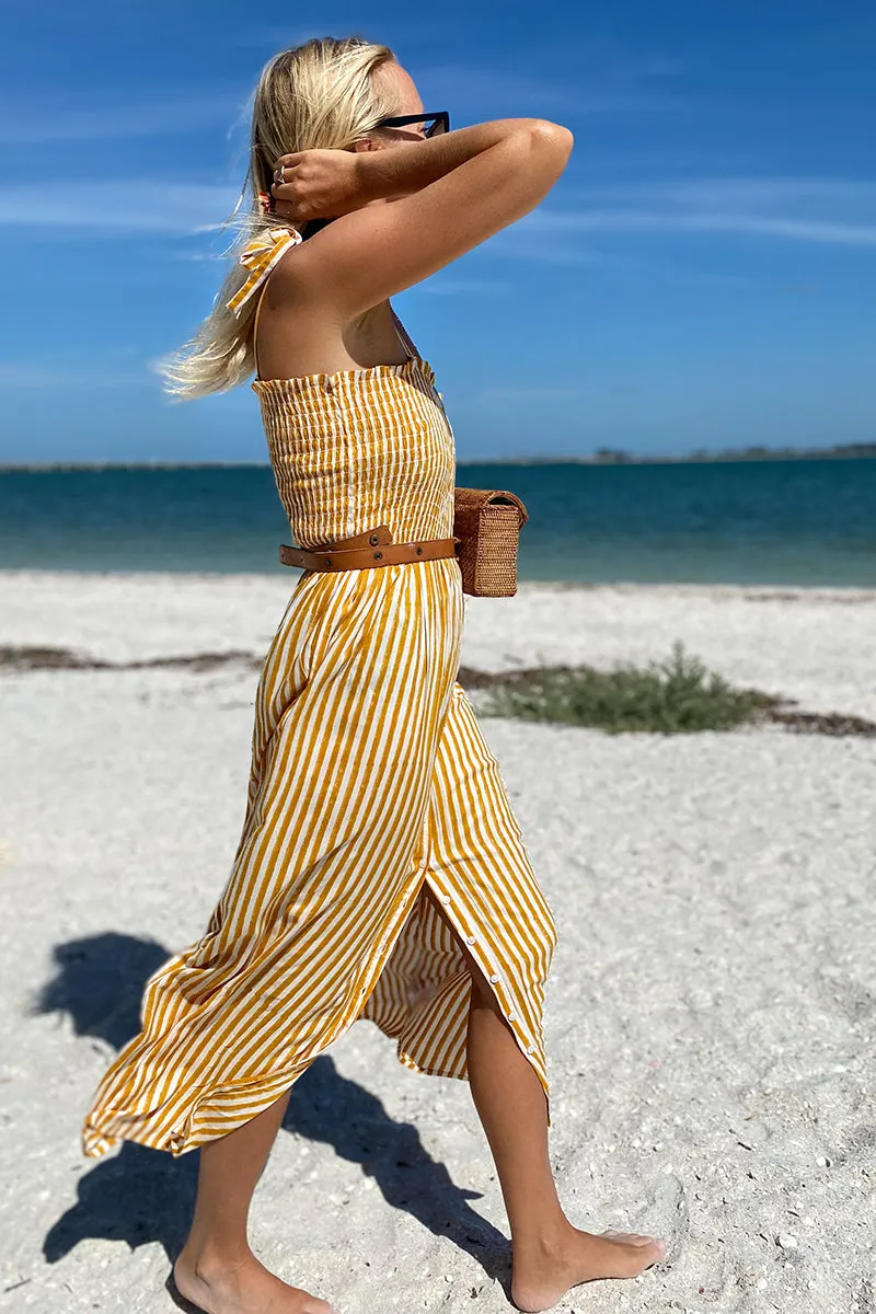 Santiago Sundress - Marigold Stripe sold by Emerson Fry product image thumbnail 3