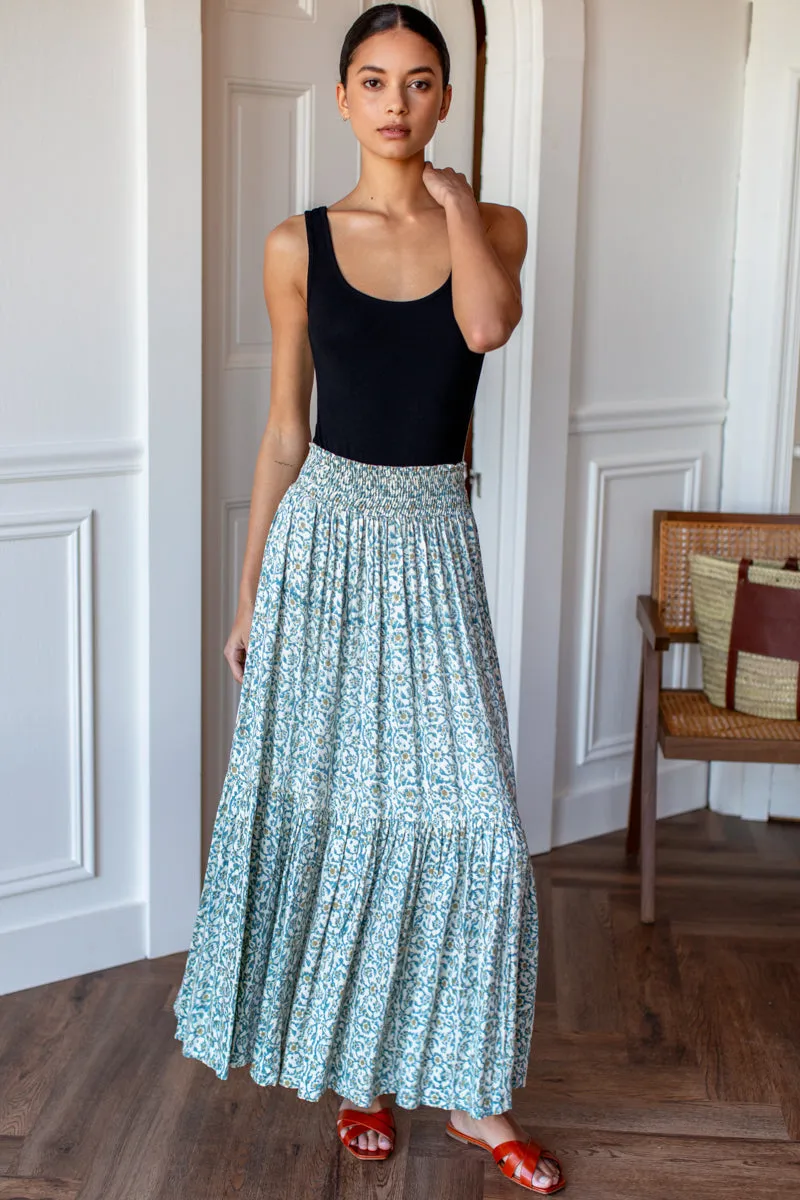 Shirred Skirt - Cypress sold by Emerson Fry product image thumbnail 5
