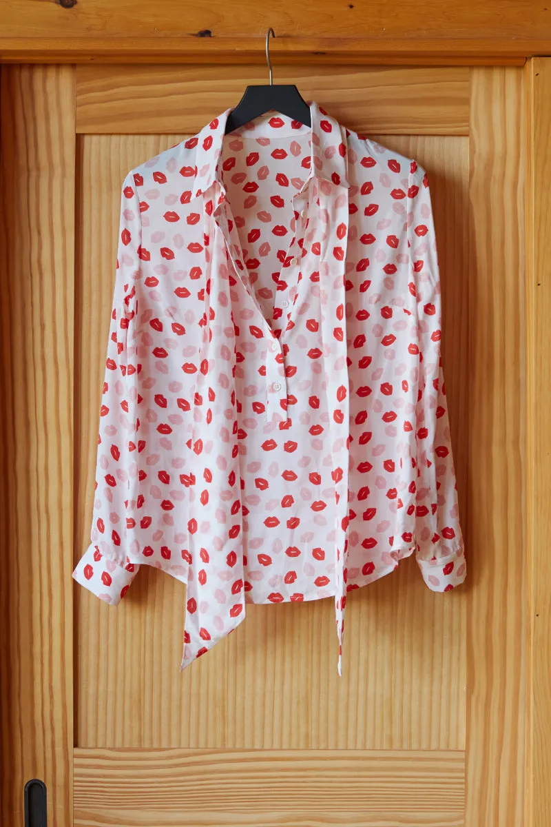Ribbons Blouse - Lipstick sold by Emerson Fry product image thumbnail 4