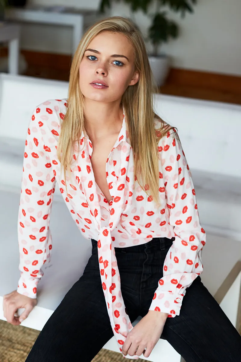 Ribbons Blouse - Lipstick sold by Emerson Fry product image thumbnail 5