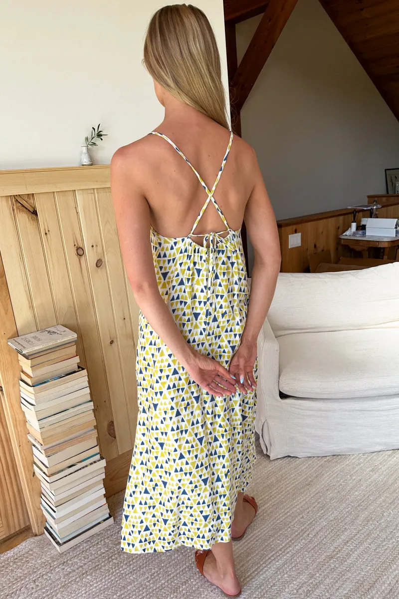 Front Seam Dress - Sand Castles Saffron sold by Emerson Fry product image thumbnail 4