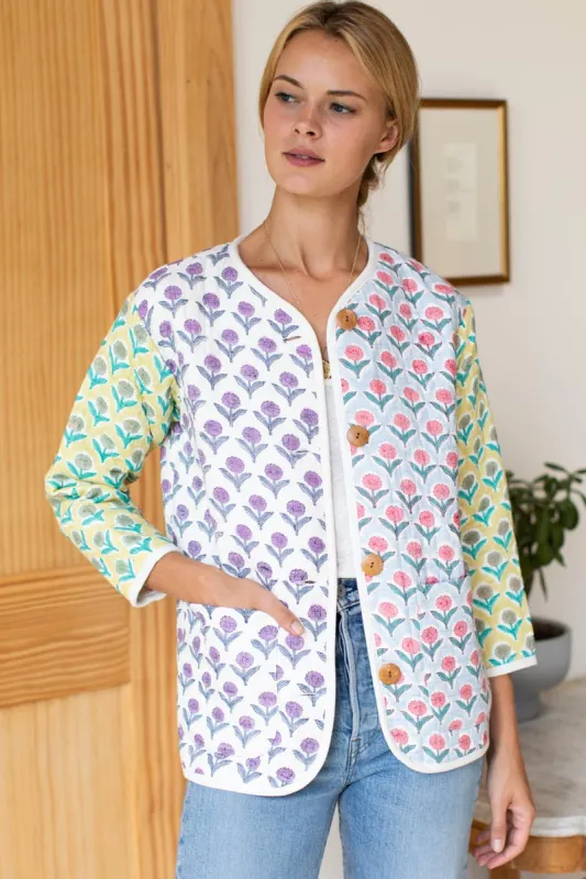 India Quilted Jacket - Frances Patchwork Organic sold by Emerson Fry