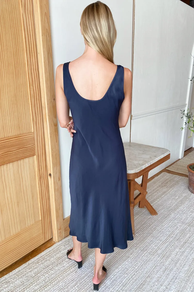 Bias Cut Dress - Midnight Satin sold by Emerson Fry product image thumbnail 3